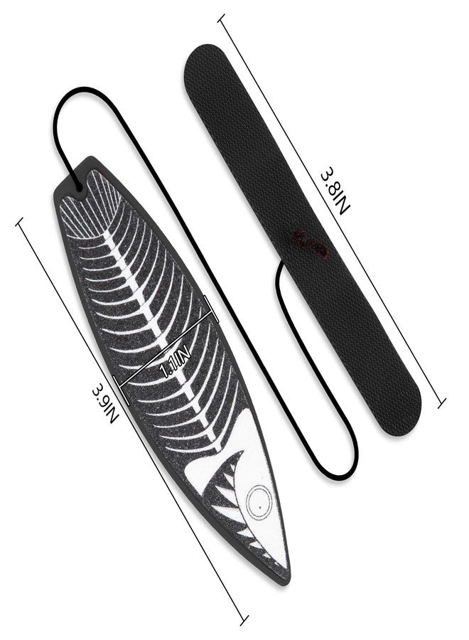 JUNIQUTE Finger Surfboard-Mini Surfboard for Kids and Surfers with Eye-catching Graphic Design and Receive Bag (3 PCS Black+White+Purple) - Image 4
